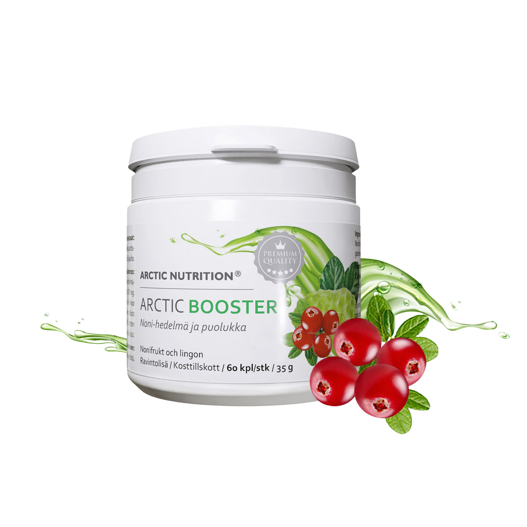Arctic Booster – Puolukka & Noni-hedelmä