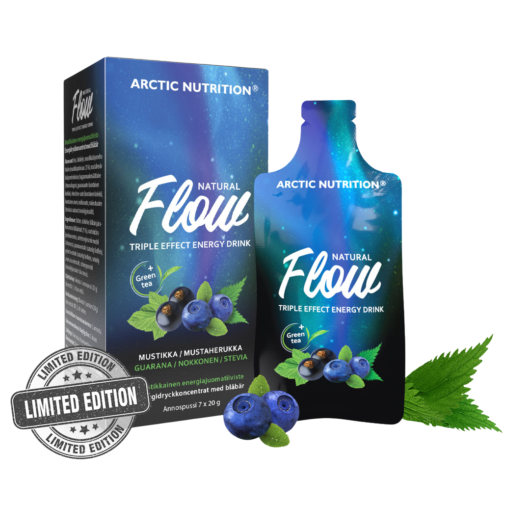 Flow-energiajuoma / Mustikka